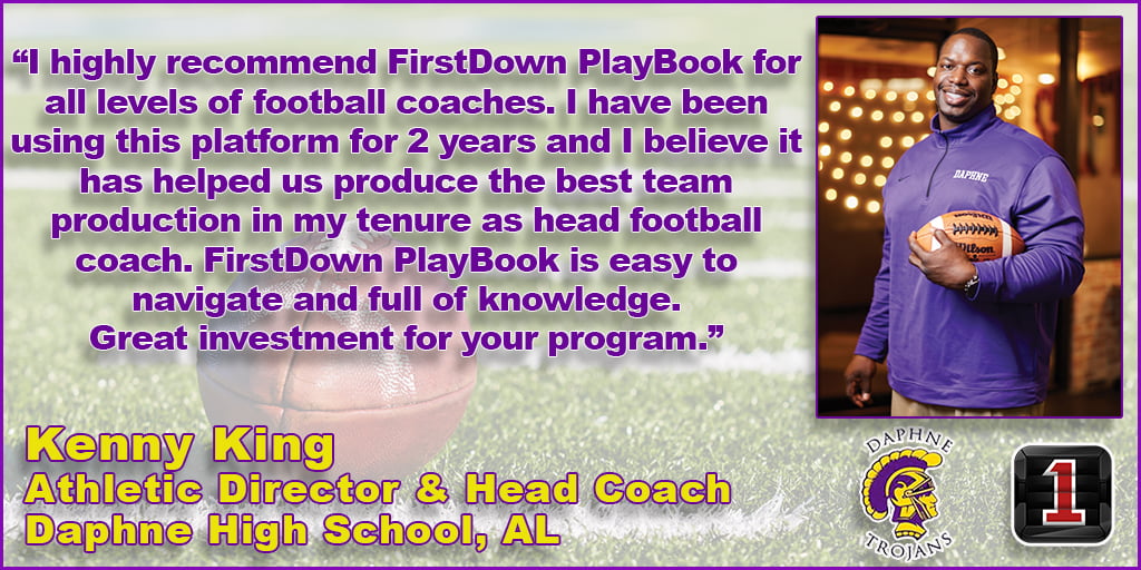 Why Kenny King, Athletic Director and Head Coach, Uses FirstDown PlayBook