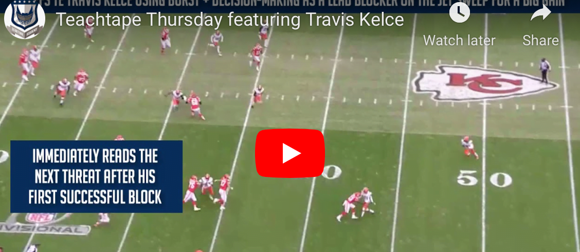 Yes, Travis Kelce Can Block Too!