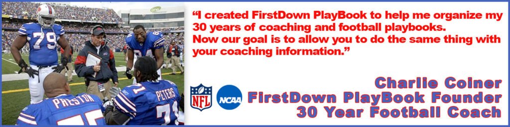 Charlie Coiner is the Founder of FirstDown PlayBook