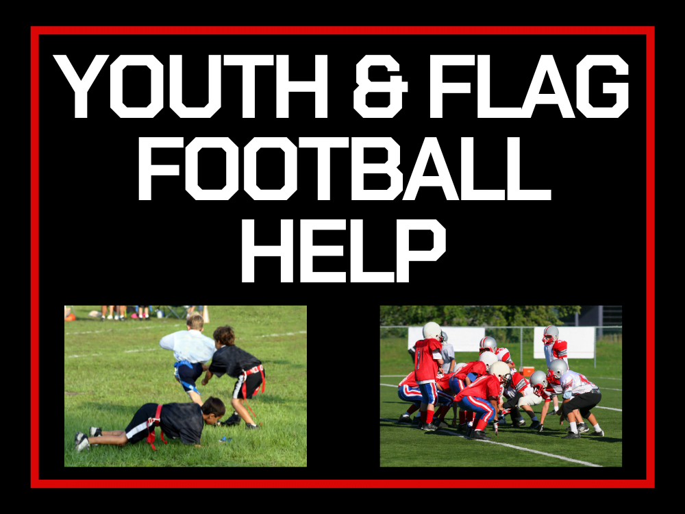 Youth Football Help & Flag Football Help For Pop Warner & NFL Flag Coaches