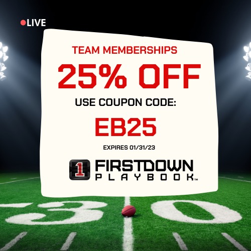 Limited Time FirstDown PlayBook Team Discount