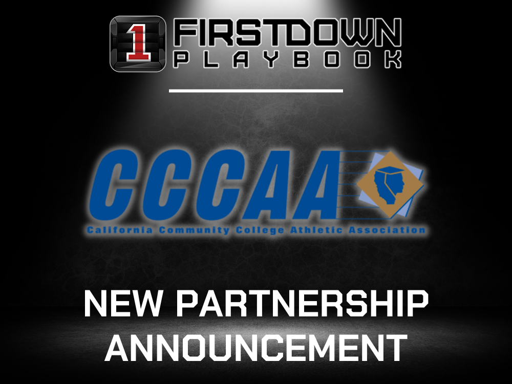CCCAA Partners With FirstDown PlayBook!