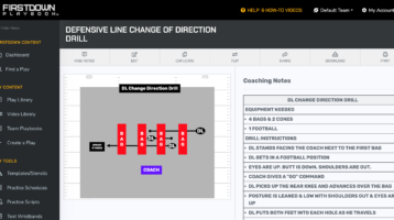 Youth Football Drills & Flag Football Drills In FirstDown PlayBook