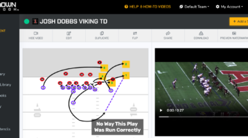 Josh Dobbs Minnesota Vikings TD.