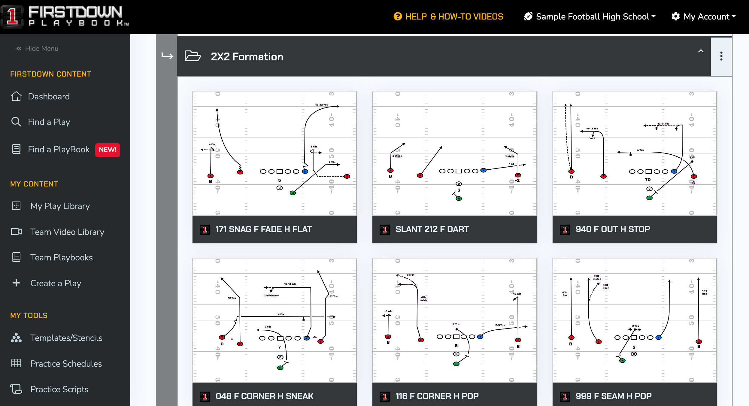 Find a 7on7 PlayBook In Seconds