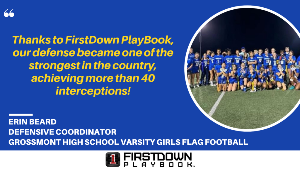 Erin Beard On FirstDown PlayBook Flag Football Help