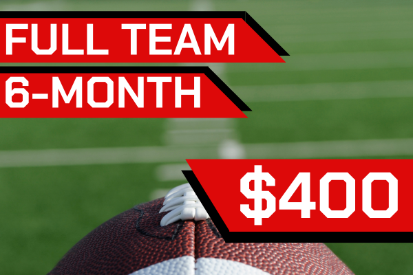 6 Month Full Team Account For High School Football & Youth Football