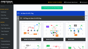 NFL Flag Football Plays In Find a PlayBook