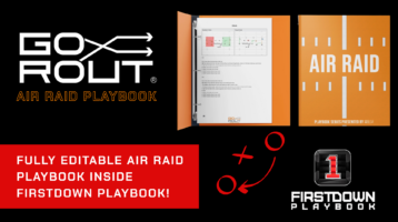 GoRout Air Raid Playbook on FirstDown PlayBook