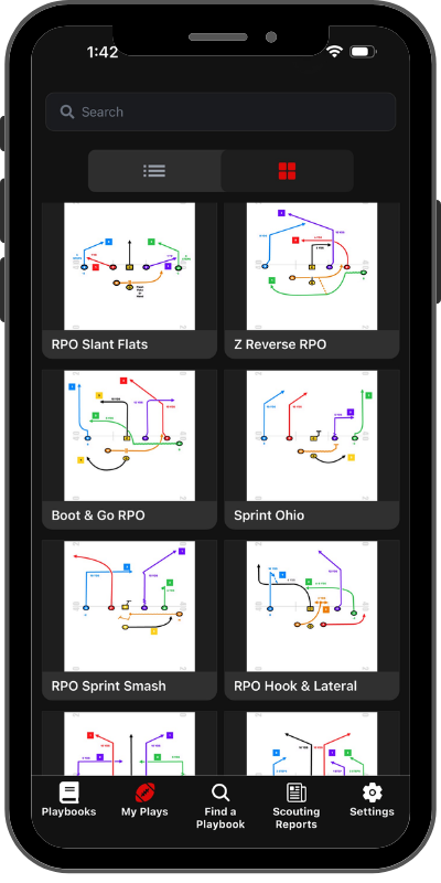 FirstDown PlayBook on iPhone